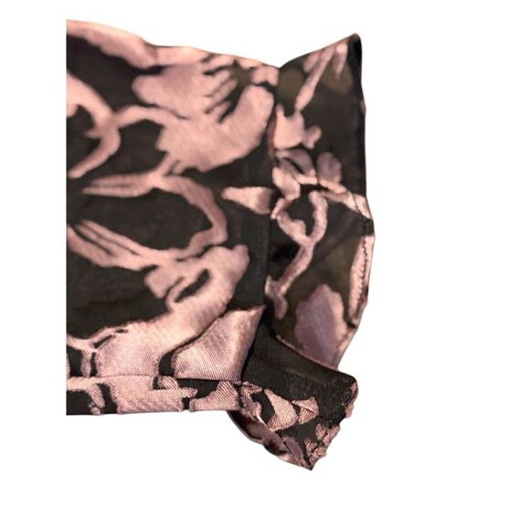 Vintage ALEX EVENINGS Wrap Bolero Style Jacket Black/Floral Women's Size… - Picture 10 of 11